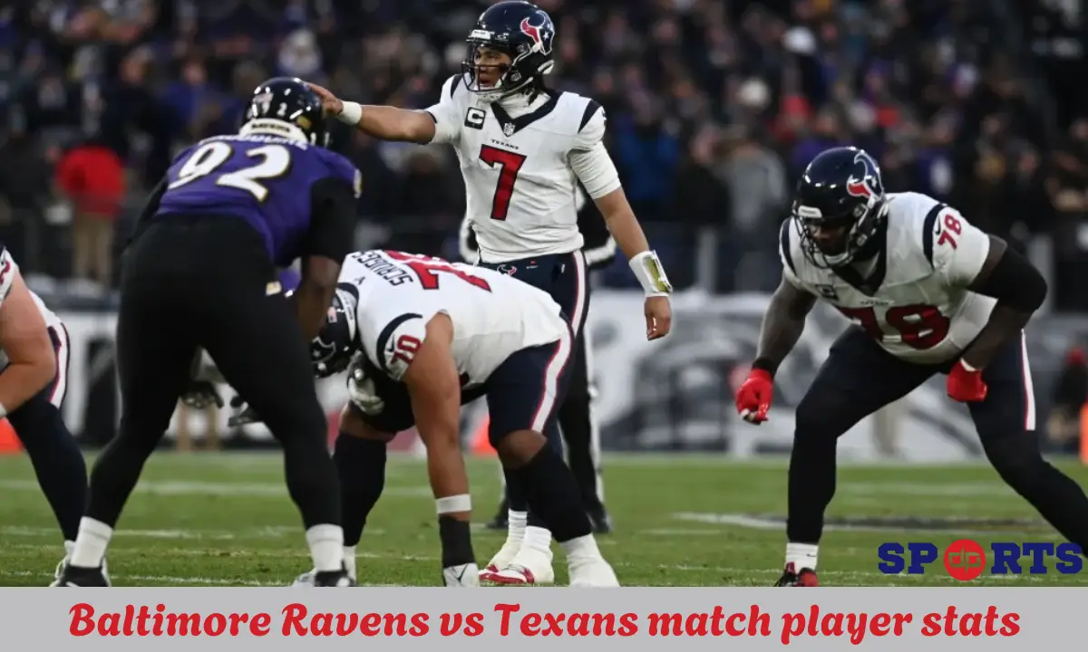 baltimore ravens vs texans match player stats