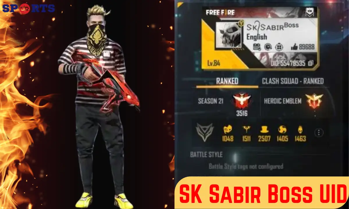 SK Sabir Boss UID: Free Fire ID, Real Name, Country, Stats & Complete Profile
