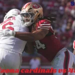 arizona cardinals vs 49ers match player stats