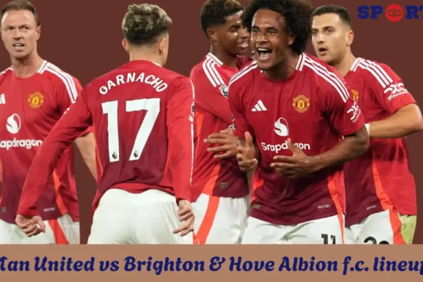 man united vs brighton & hove albion f.c. lineups