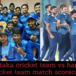 karnataka cricket team vs haryana cricket team match scorecard